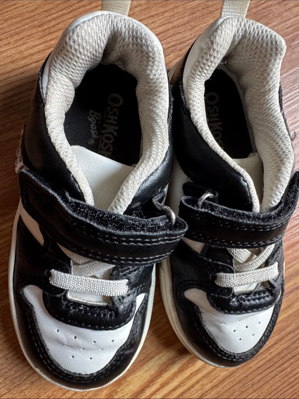 OshKosh B'gosh Black and White Kids Sneakers